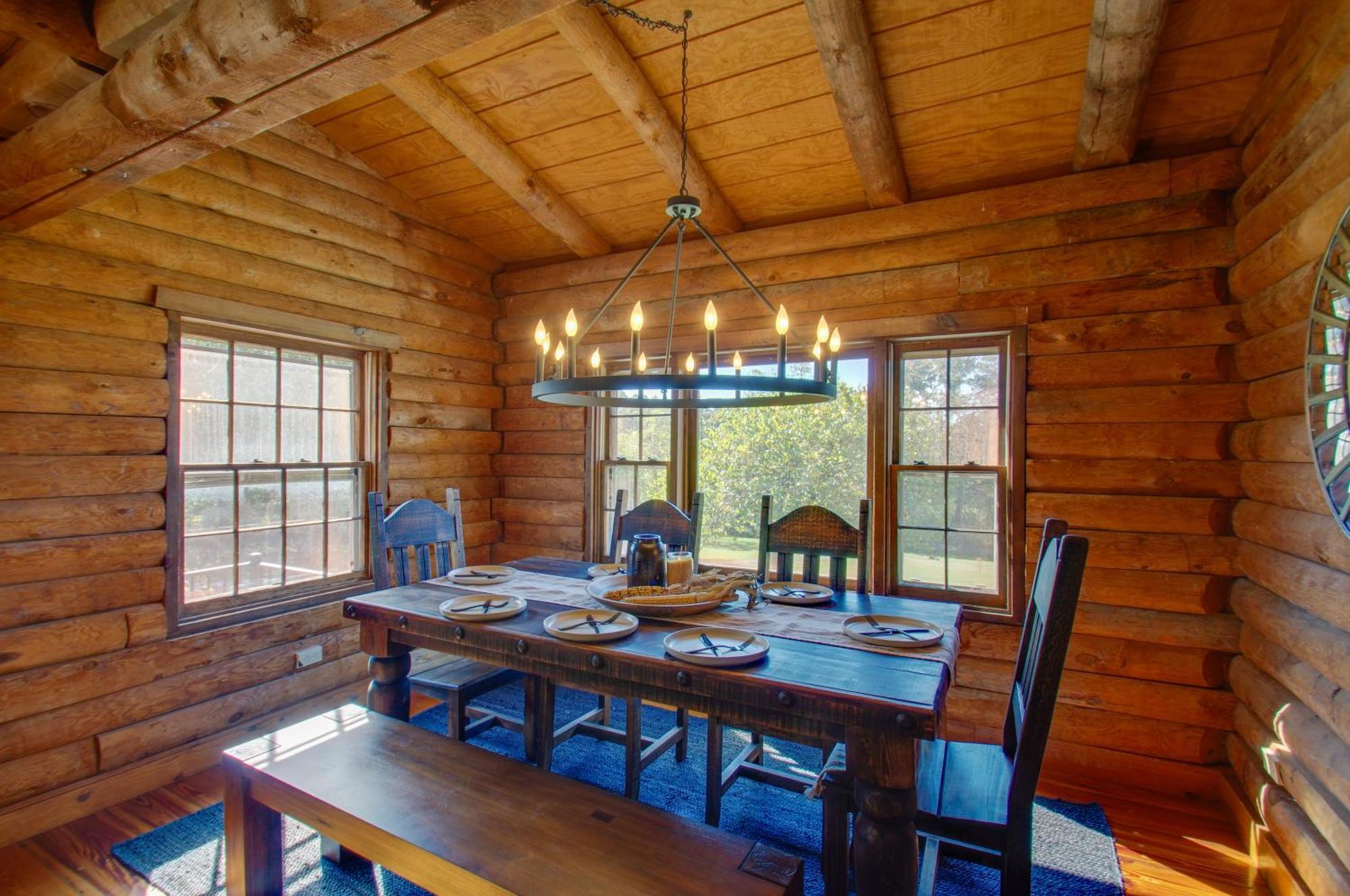 Cozy Log Cabin Getaway With Fire Pit And 3 Acres! Ruckersville Εξωτερικό φωτογραφία